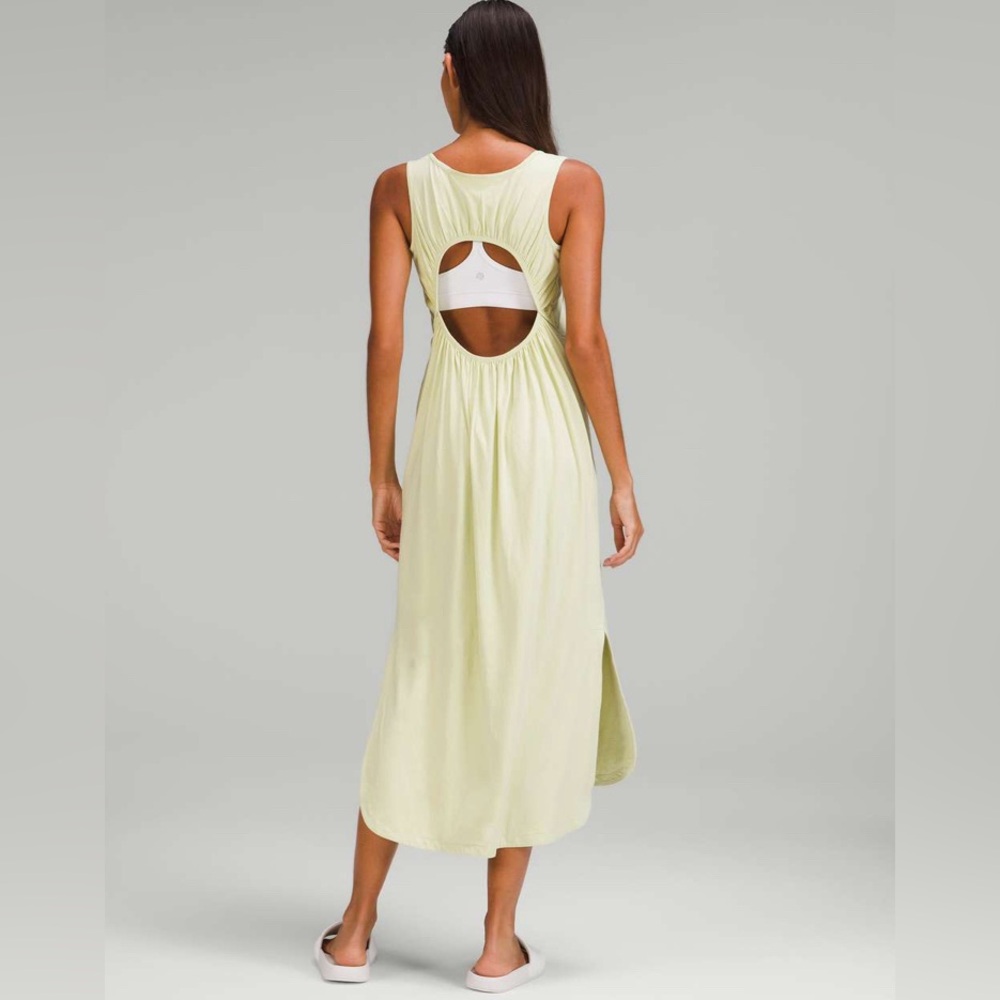 Lululemon Pima Cotton Open Back Midi Dress